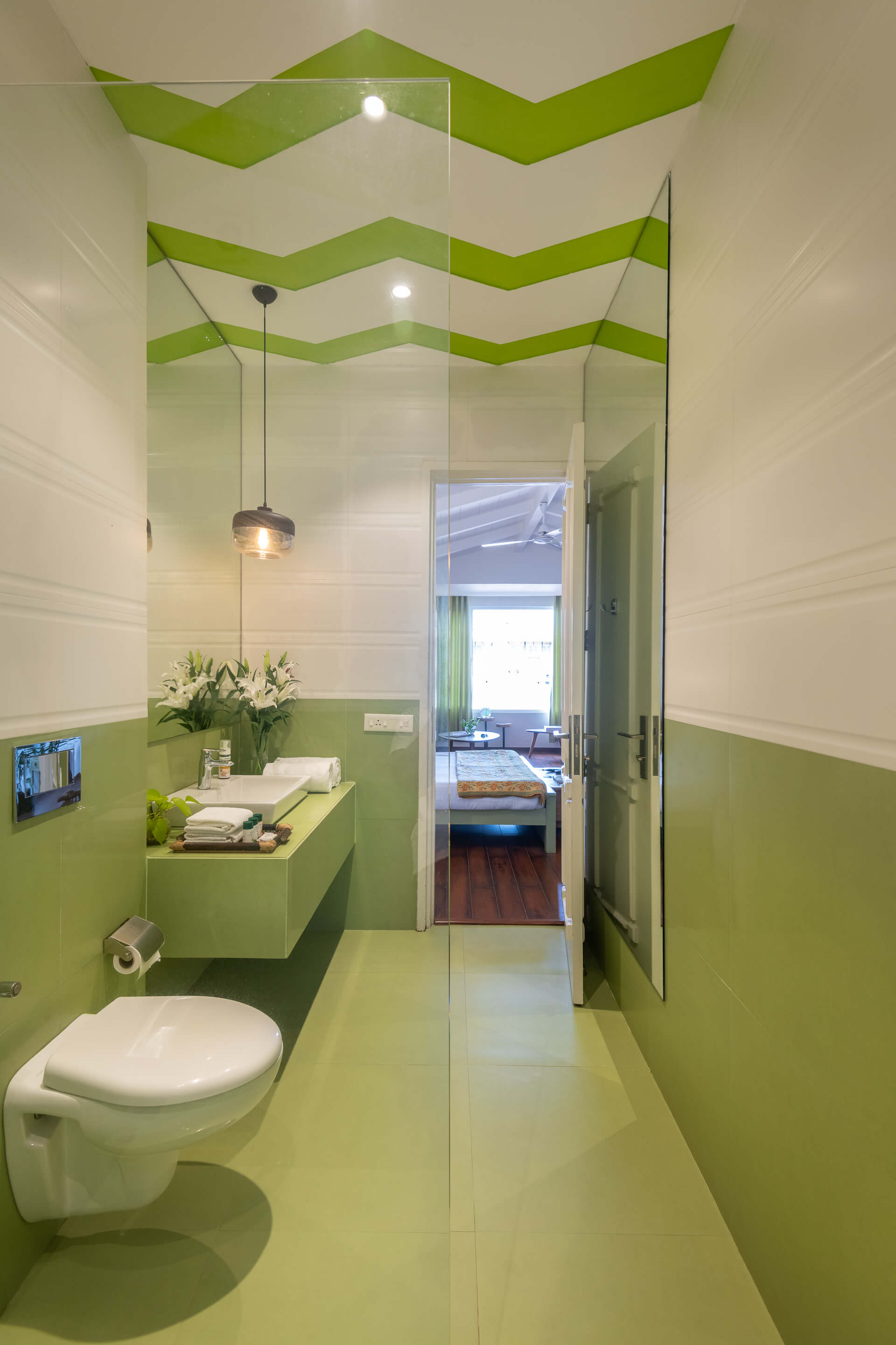 Santa Terra - Apartment - Green Studio - Bathroom Interiors