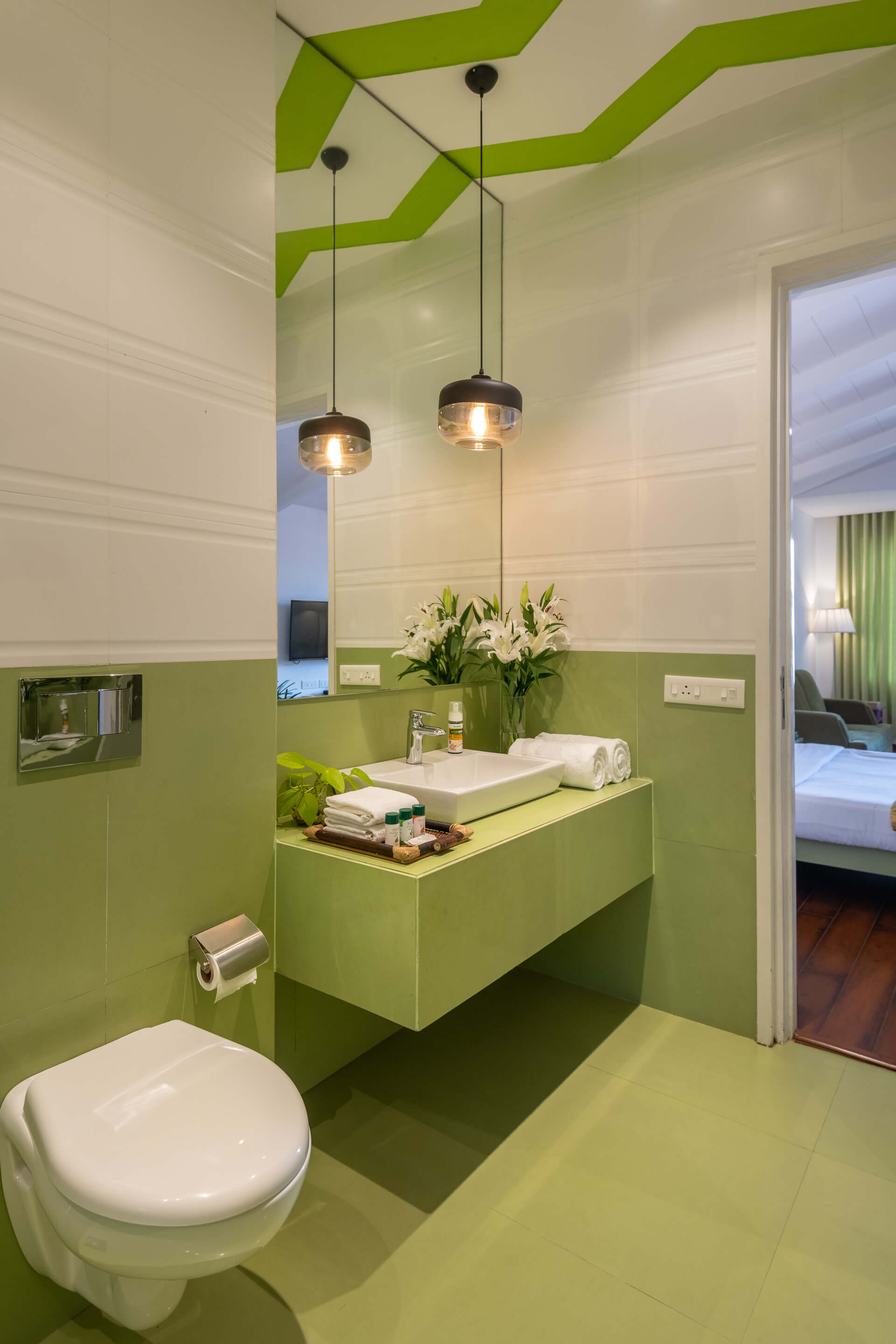 Santa Terra - Apartment - Green Studio - Bathroom Interiors