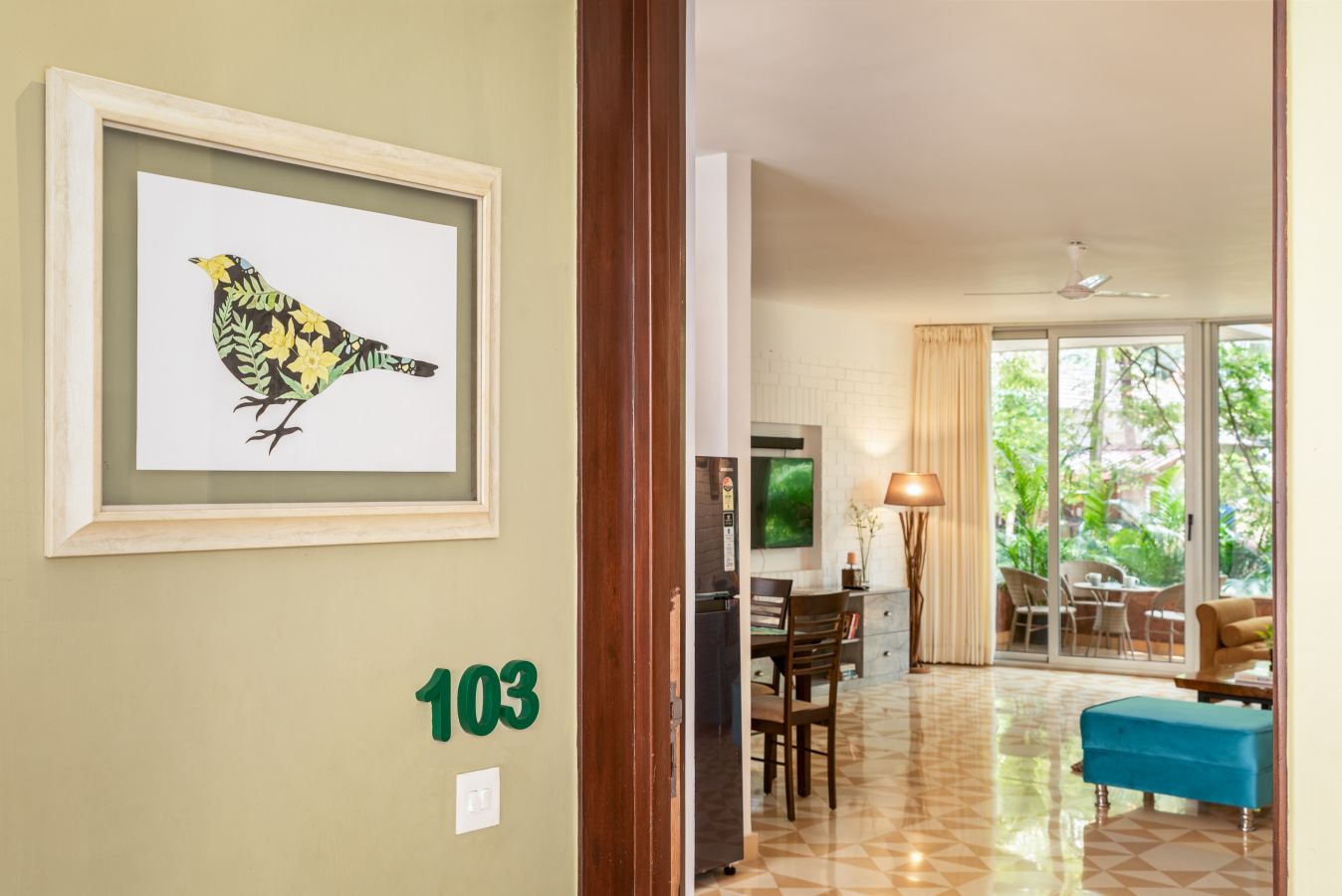 El Arbol - Apartment - 103 - Living room Interior