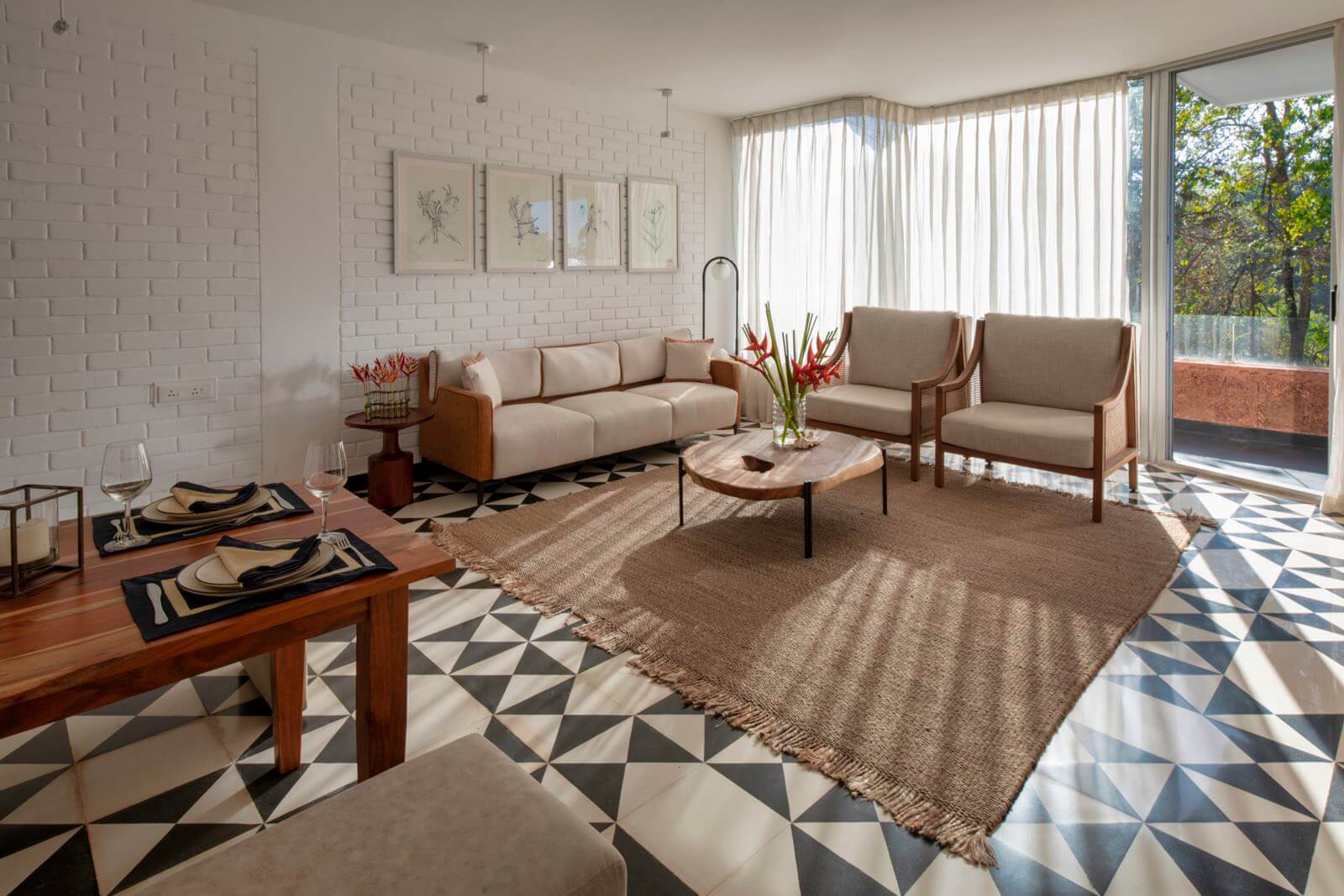 El Arbol - Apartment - 207 - Living room Interior