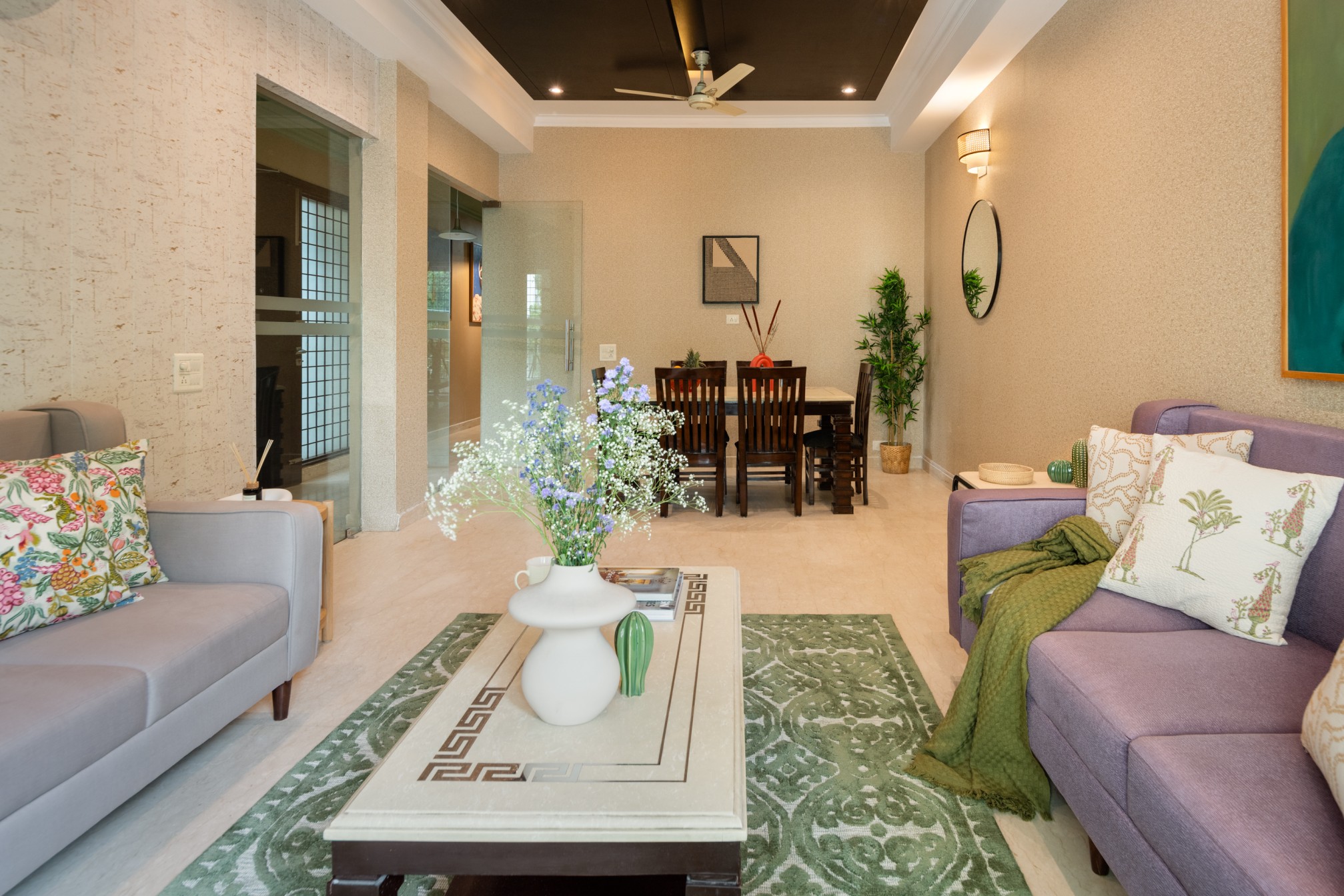 The City Abode - Apartment - A - Living room Interior