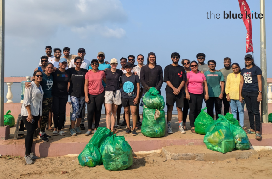 Beach cleanup in Goa by The Blue Kite: Our Step Toward a Greener Goa