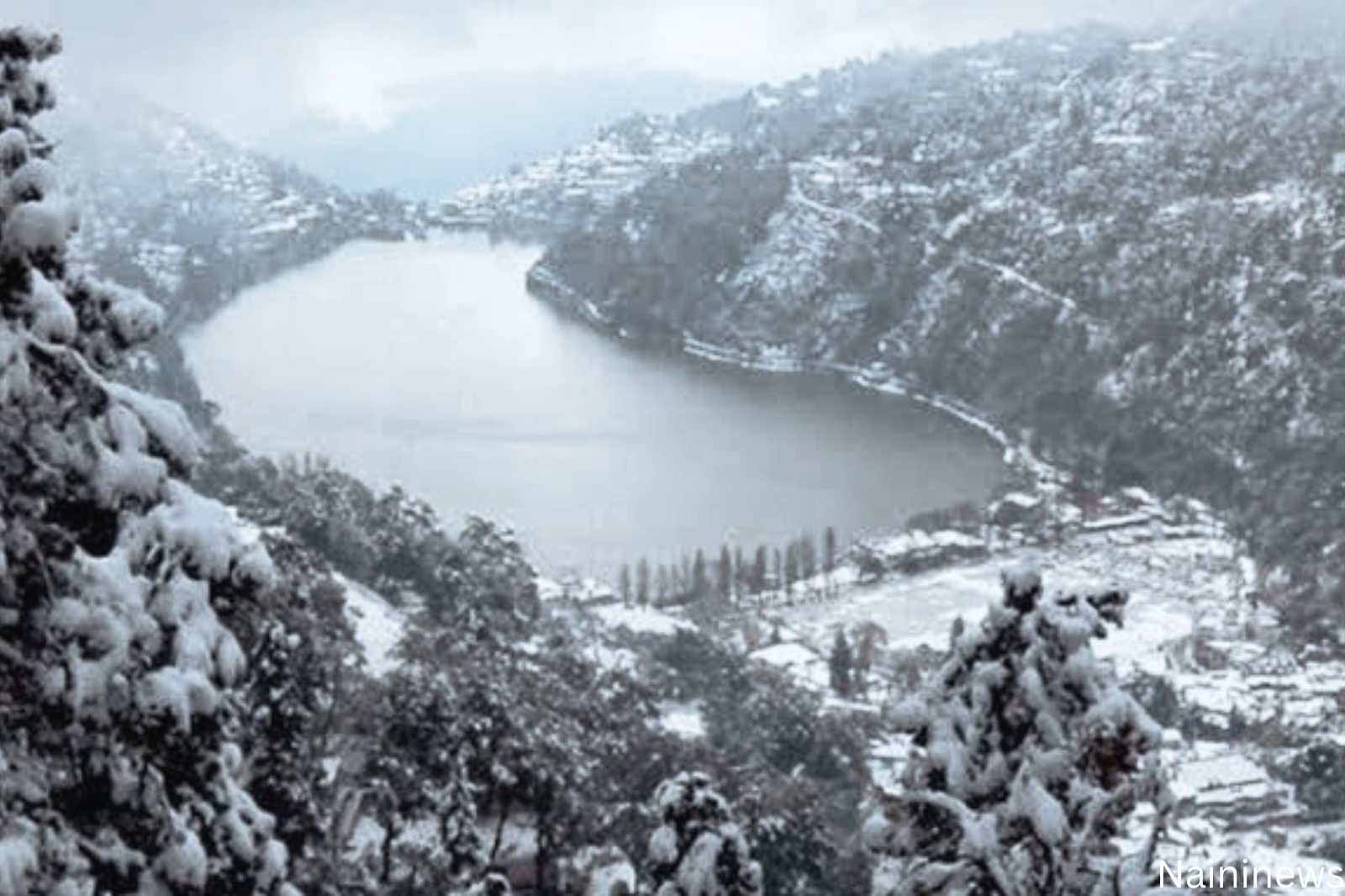 Snowfall in Nainital